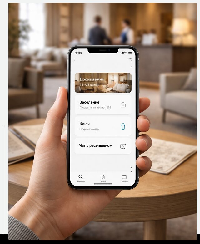 Мобильное приложение для гостей отеля в Павловском Посаде, управление сервисом